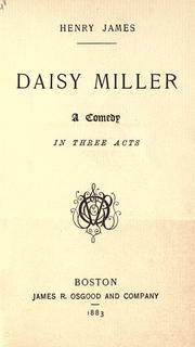 Cover of: Daisy Miller by Henry James, William Decker, Kristin Boudreau, Megan Stoner Morgan, Henry James