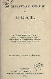 Cover of: Elementary treatise on heat.