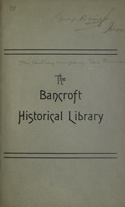 Cover of: The Bancroft Historical Library.