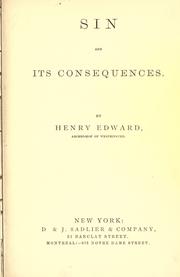 Cover of: Sin and its consequences by Henry Edward Manning
