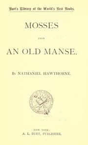 Cover of: Mosses from an Old Manse by Nathaniel Hawthorne