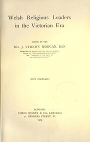 Cover of: Welsh religious leaders in the Victorian era