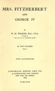 Mrs. Fitzherbert and George IV by W. H. Wilkins