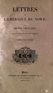 Cover of: Lettres sur l'Ame©Ørique du Nord