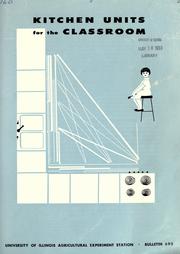 Cover of: Kitchen units for the classroom. by 