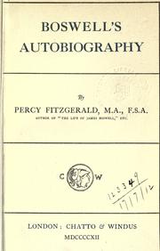 Cover of: Boswell's autobiography.