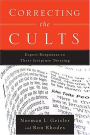 Cover of: Correcting the Cults by Norman L. Geisler, Ron Rhodes