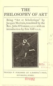 Cover of: Art and scholasticism with other essays by Jacques Maritain