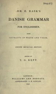 Cover of: Danish grammar for Englishmen.: With extracts in prose and verse.