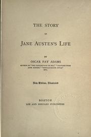Cover of: The story of Jane Austen's life. by Oscar Fay Adams