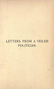 Cover of: Letters from a veiled politician.
