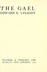 Cover of: The Gael. by MacLysaght, Edward.