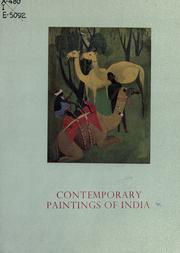 Cover of: Contemporary paintings of India