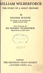William Wilberforce by Travers Buxton