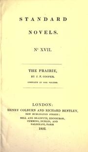 Cover of: The prairie by James Fenimore Cooper