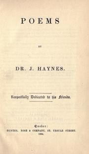 Poems by Haynes, J.