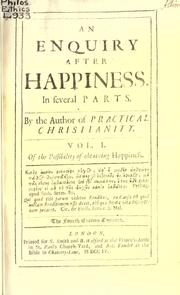 Cover of: An enquiry after happiness. by Richard Lucas