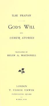 Cover of: God's will: and other stories