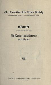 Cover of: Charter, act of incorporation, by-laws, regulations and rules.