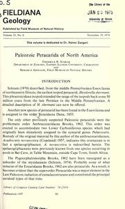 Cover of: Paleozoic Peracarida of North America