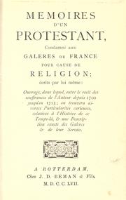 Cover of: Autobiography of French Protestant.: [Translated from the French.  With a pref. by H. Paumier.