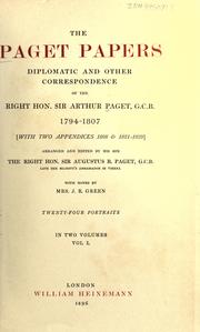 Cover of: The Paget papers by Paget, Arthur Sir
