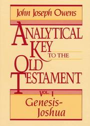 Cover of: Analytical Key to the Old Testament, vol. 1: GenesisJoshua (Analytical Key to the Old Testament)