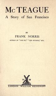 Cover of: McTeague by Frank Norris