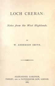 Cover of: Loch Creran: notes from the West Highlands.