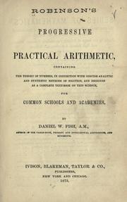 Cover of: Robinson's Progressive practical arithmetic by Horatio N. Robinson