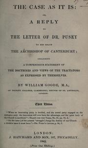 Cover of: The case as it is by William Goode
