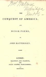 Cover of: The conquest of America, and minor poems.