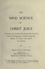 The mind science of Christ Jesus