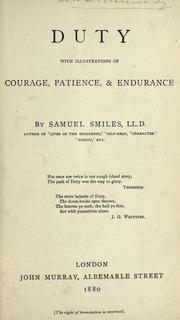 Cover of: Duty. by Samuel Smiles