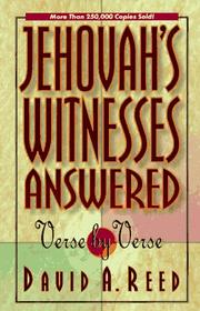 Cover of: Jehovahs Witnesses Answered Verse by Verse