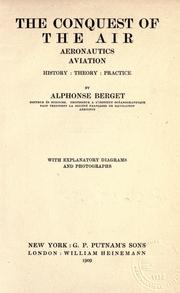 Cover of: The conquest of the air by Alphonse Berget, Alphonse Berget