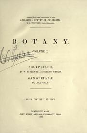 Cover of: Botany by Geological Survey of California.