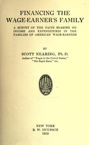 Cover of: Financing the wage-earner's family by Nearing, Scott