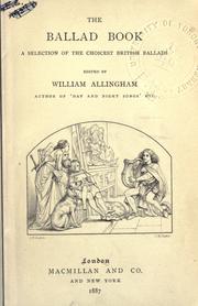 Cover of: The ballad book by William Allingham