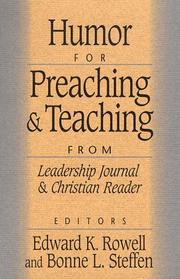 Cover of: Humor for Preaching and Teaching: From Leadership Journal and Christian Reader