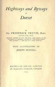 Cover of: Highways and byways in Dorset. by Frederick Treves