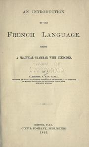 Cover of: An introduction to the French language