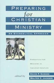 Cover of: Preparing for Christian Ministry: An Evangelical Approach