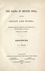 Cover of: Arachnida by R. I. Pocock
