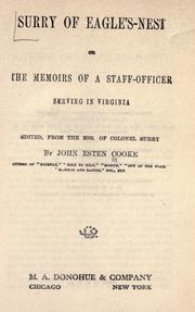 Cover of: Surry of Eagle's-nest by Cooke, John Esten