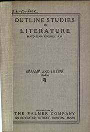 Cover of: Sesame and lilies (Ruskin).