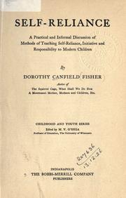 Cover of: Self-reliance by Dorothy Canfield Fisher