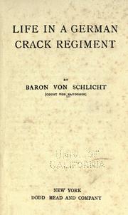 Cover of: Life in a German crack regiment