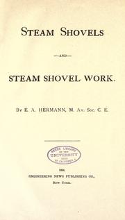 Cover of: Steam shovels and steam shovel work