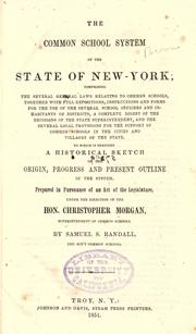 Cover of: The common school system of the state of New York by S. S. Randall